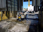 Being fumigated at the Costa Rican border